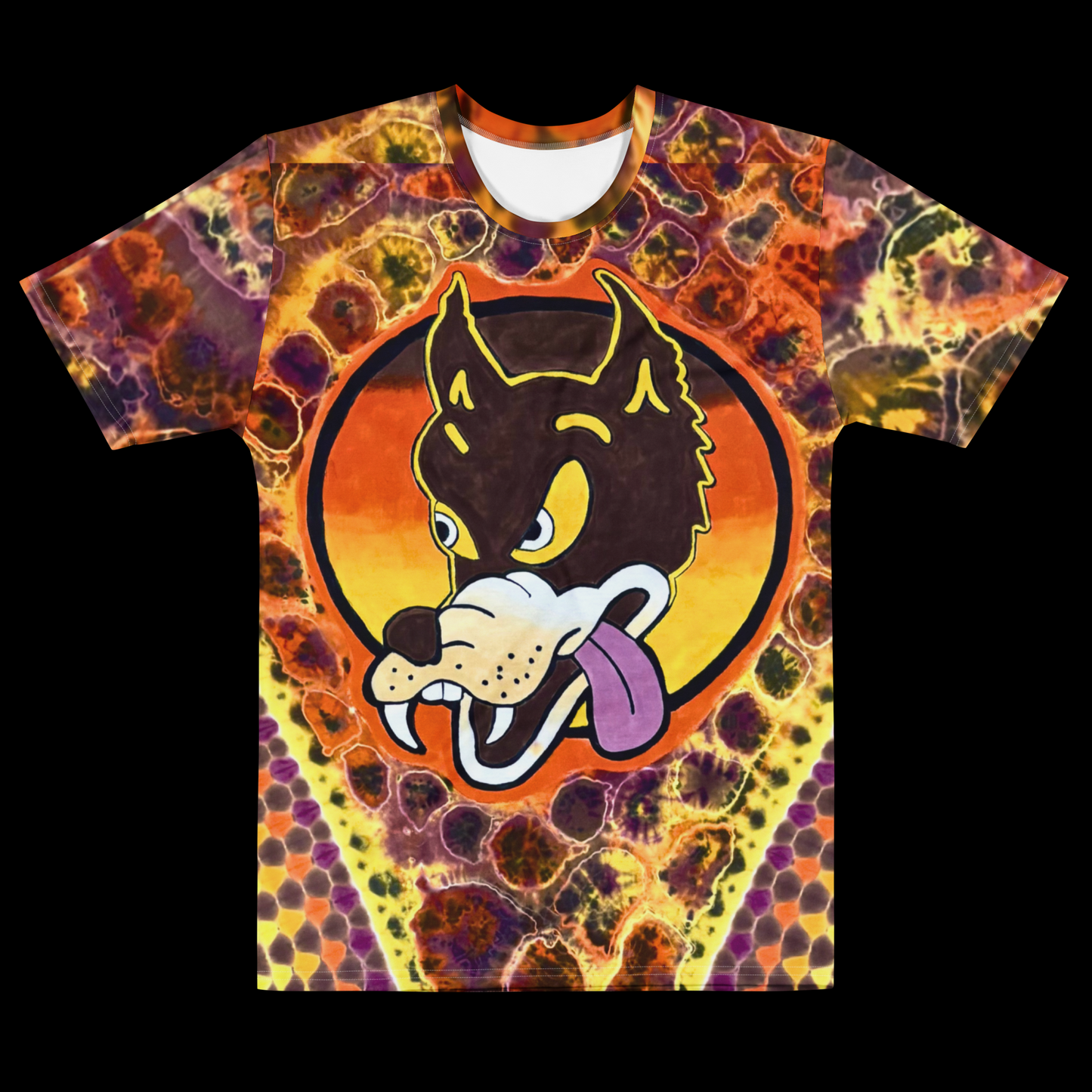 "Wolf" by Riah Poly Print T-Shirt