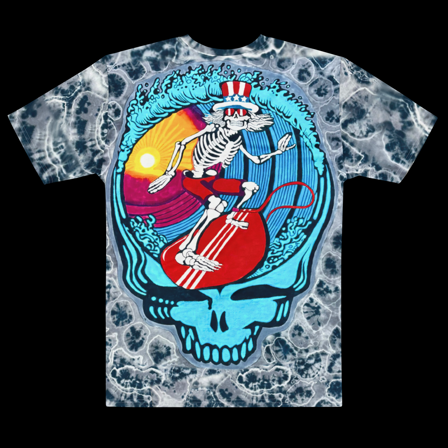"Steal Your Waves" by Riah Cotton Print T-Shirt