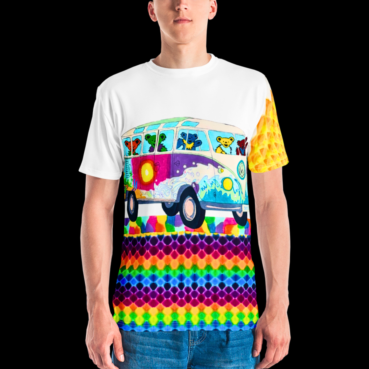 "A Grateful Day" by Riah Poly Print T-Shirt