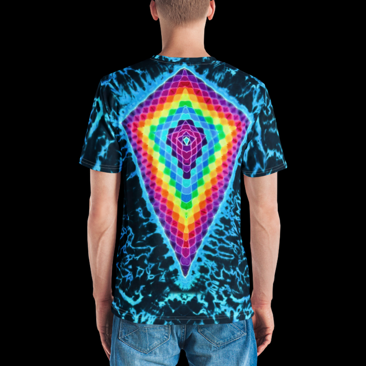 "Viridian Krackle" by Riah Cotton Print T-Shirt
