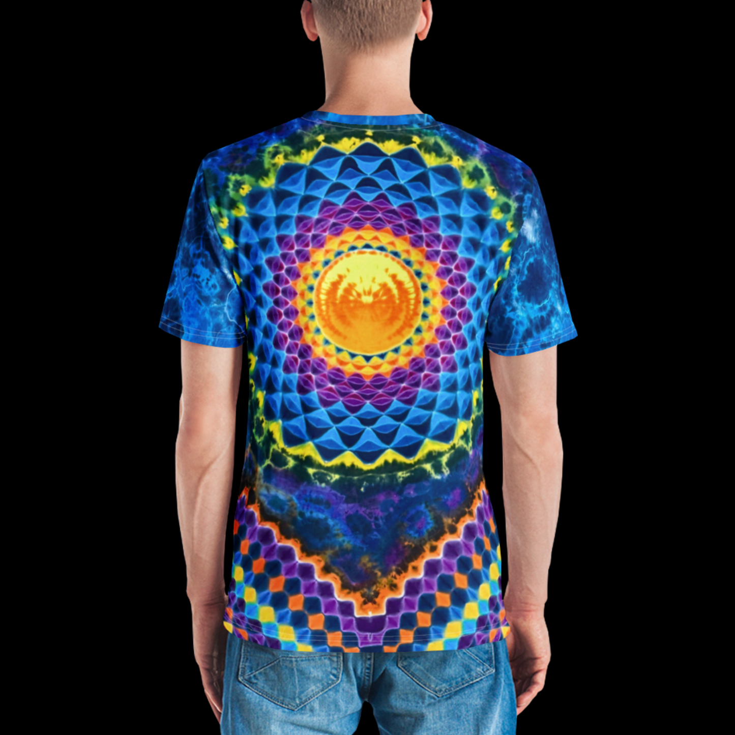 "The Grateful View" by Riah Cotton Print T-Shirt