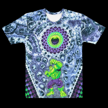 "Smash" by Riah Cotton Print T-Shirt