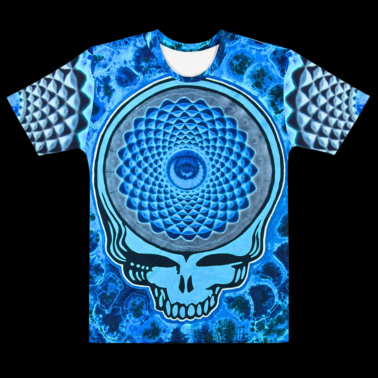 "Sapphire Stealie" Cotton Print T-Shirt (NOT HAND TIED AND DYED)