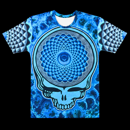 "Sapphire Stealie" Cotton Print T-Shirt (NOT HAND TIED AND DYED)