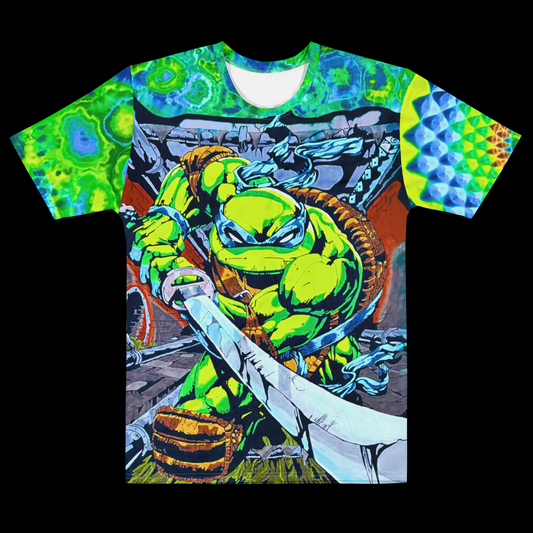 "Leo The Leader" by Riah Cotton Print T-Shirt