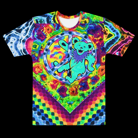 "Peaceful Dancing" by Riah Cotton Print T-Shirt