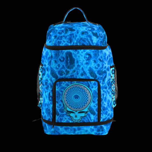 "Sapphire Stealie" Multifunctional Print Backpack