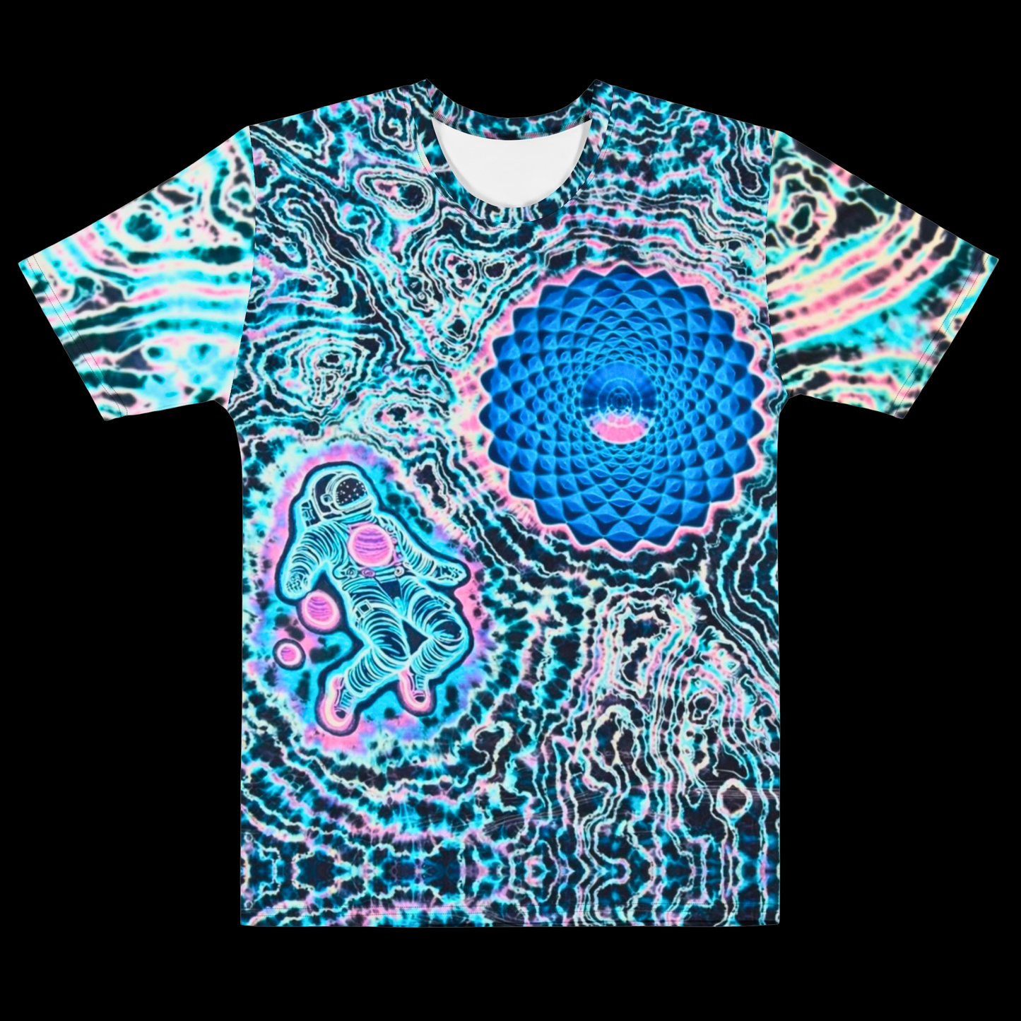 "Cosmic Wanderer" Cotton Print T-Shirt