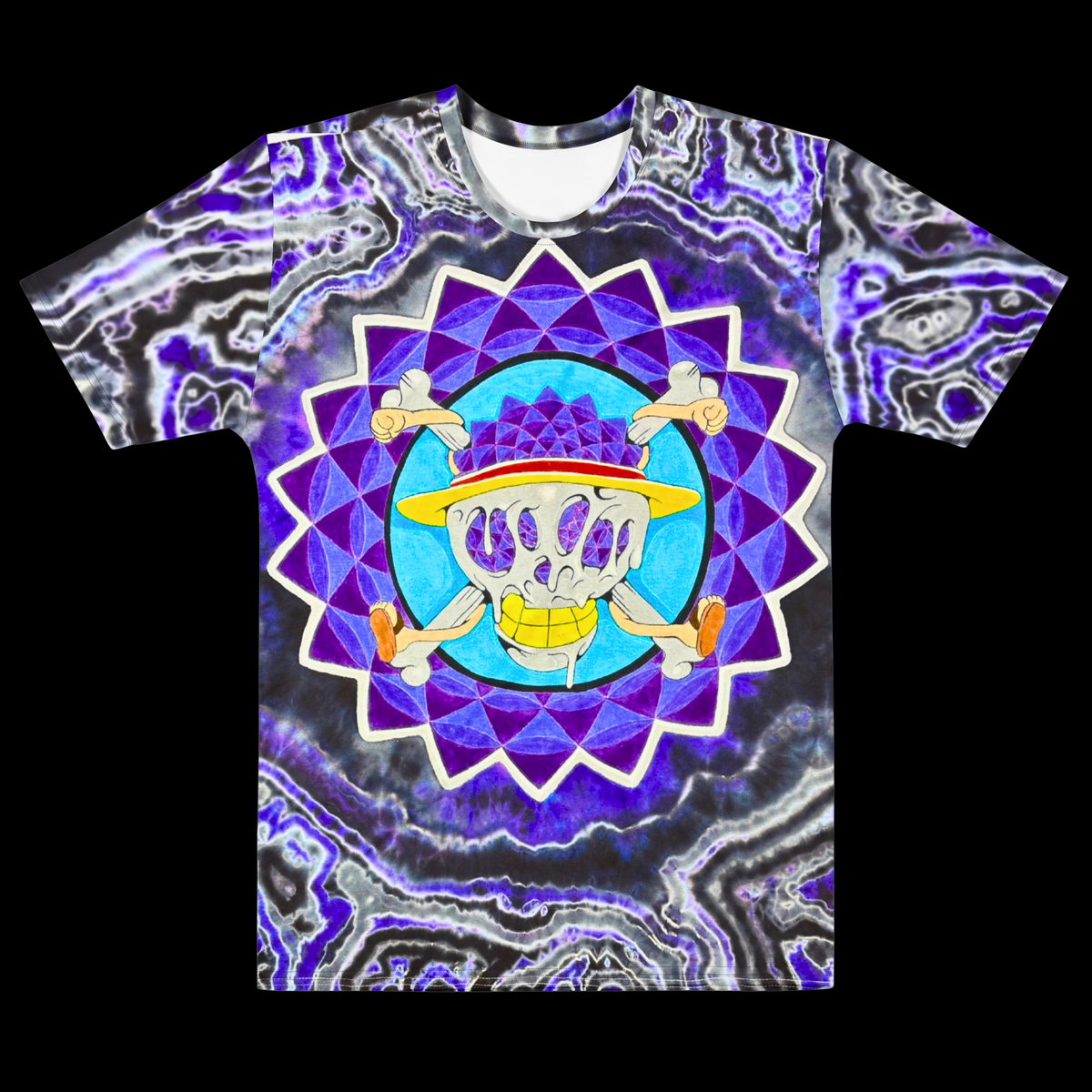 "Nebula Roger" Cotton Print T-Shirt