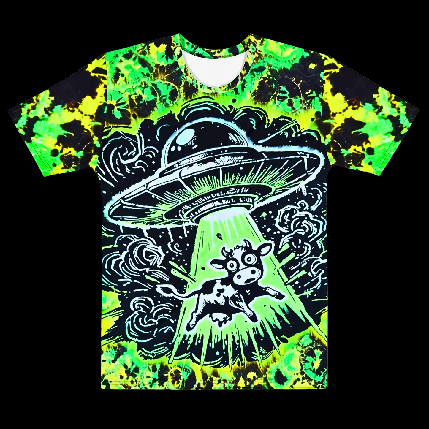 "Udder Worldly" Cotton Print T-Shirt (NOT HAND TIED AND DYED)