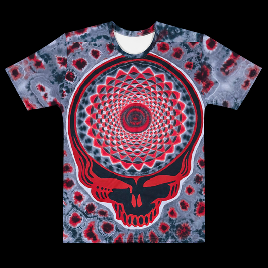 "Scarlet Ash Stealie" by Riah Cotton Print T-Shirt