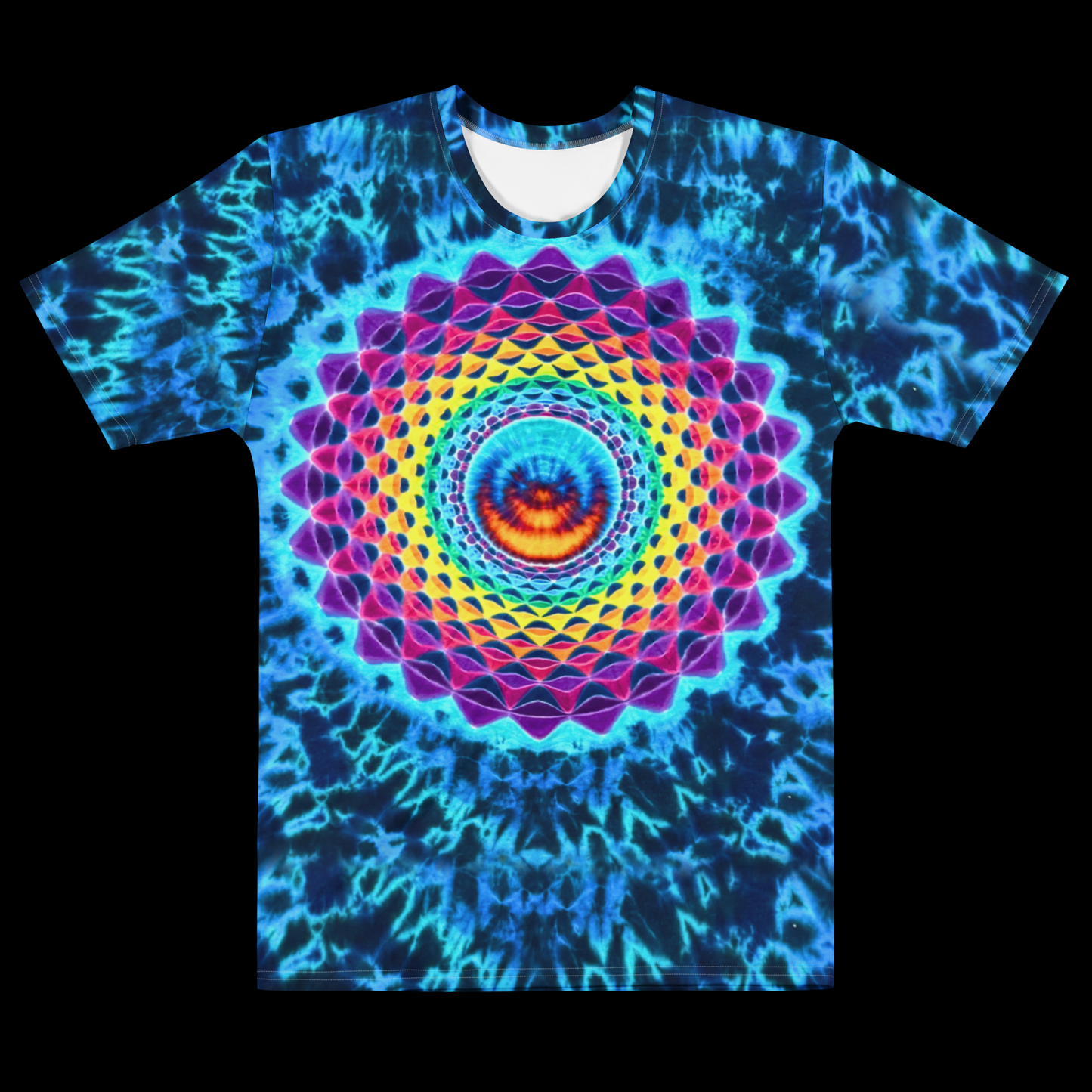 "Bermuda Breeze" by Riah Poly Print T-Shirt