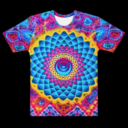 "Psychedelic Scoops" Poly Print T-Shirt