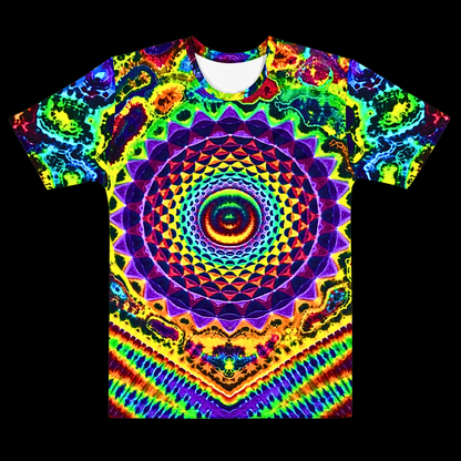 "Rainbow Pulse" Cotton Print T-Shirt (NOT HAND TIED AND DYED"