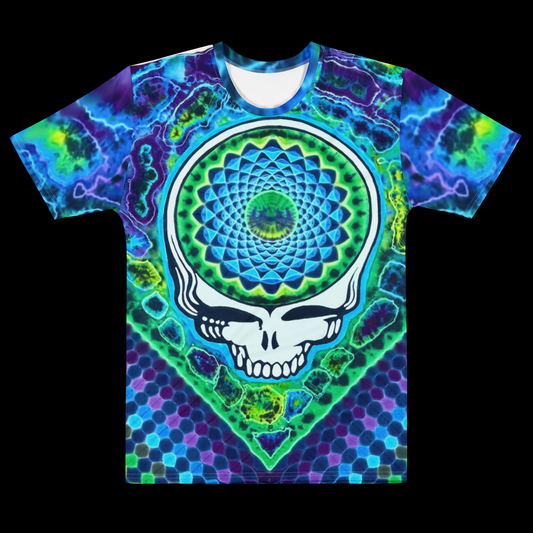 "Stealie Heater" by Riah Cotton Print T-Shirt