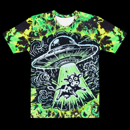 "Udder Worldly" Cotton Print T-Shirt