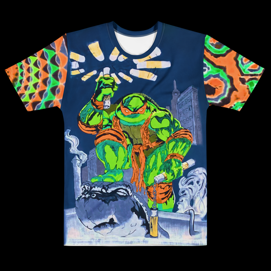 "Michelangelo" by Riah Cotton Print T-Shirt
