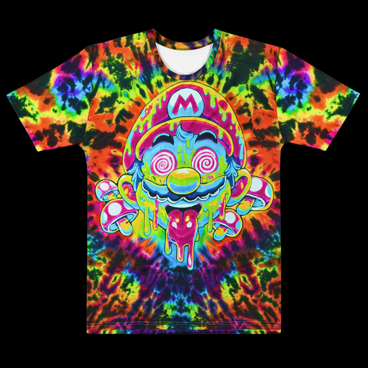 "Marios Magic Mushrooms" Poly Print T-Shirt