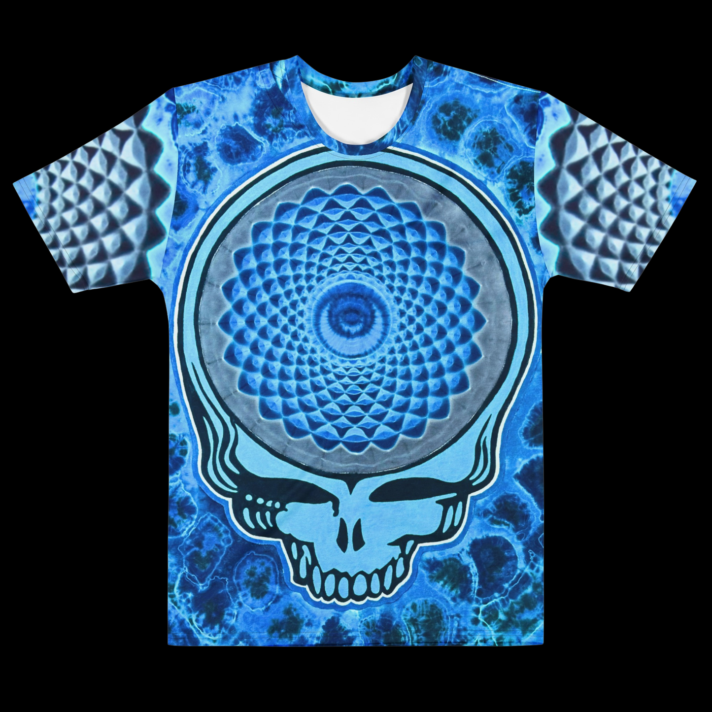 "Sapphire Stealie" Cotton Print T-Shirt