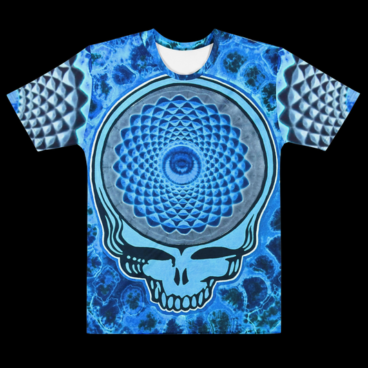 "Sapphire Stealie" Poly Print T-Shirt