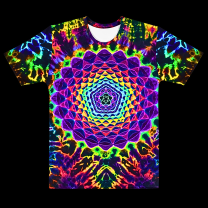 "Pentagon Mandala" Cotton Print T-Shirt (NOT HAND TIED AND DYED)