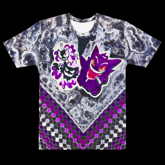 "Grin & Grime" Cotton Print T-Shirt