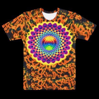 "Fireball" by Riah Cotton Print T-Shirt