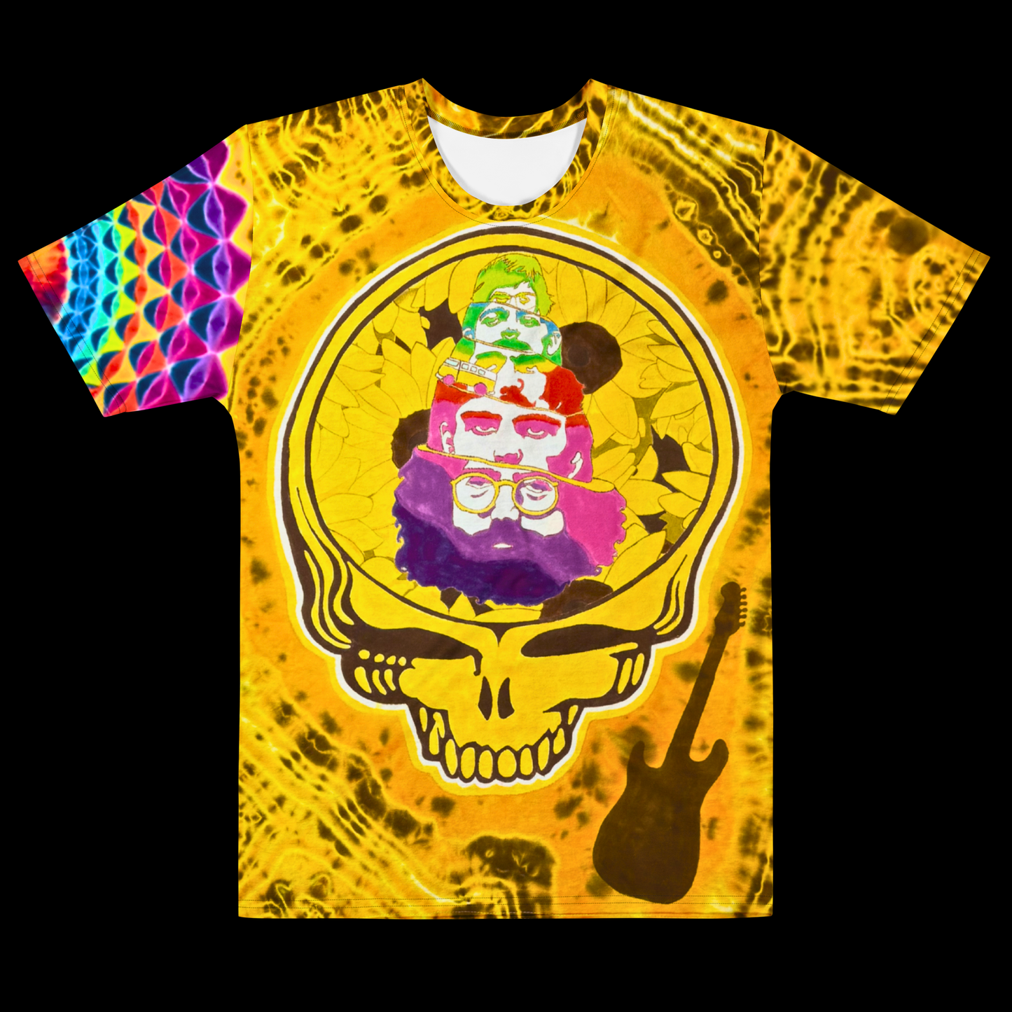 "Golden and Grateful" Cotton Print T-Shirt