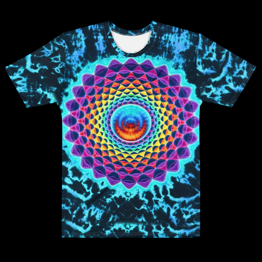 "Viridian Krackle" by Riah Cotton Print T-Shirt