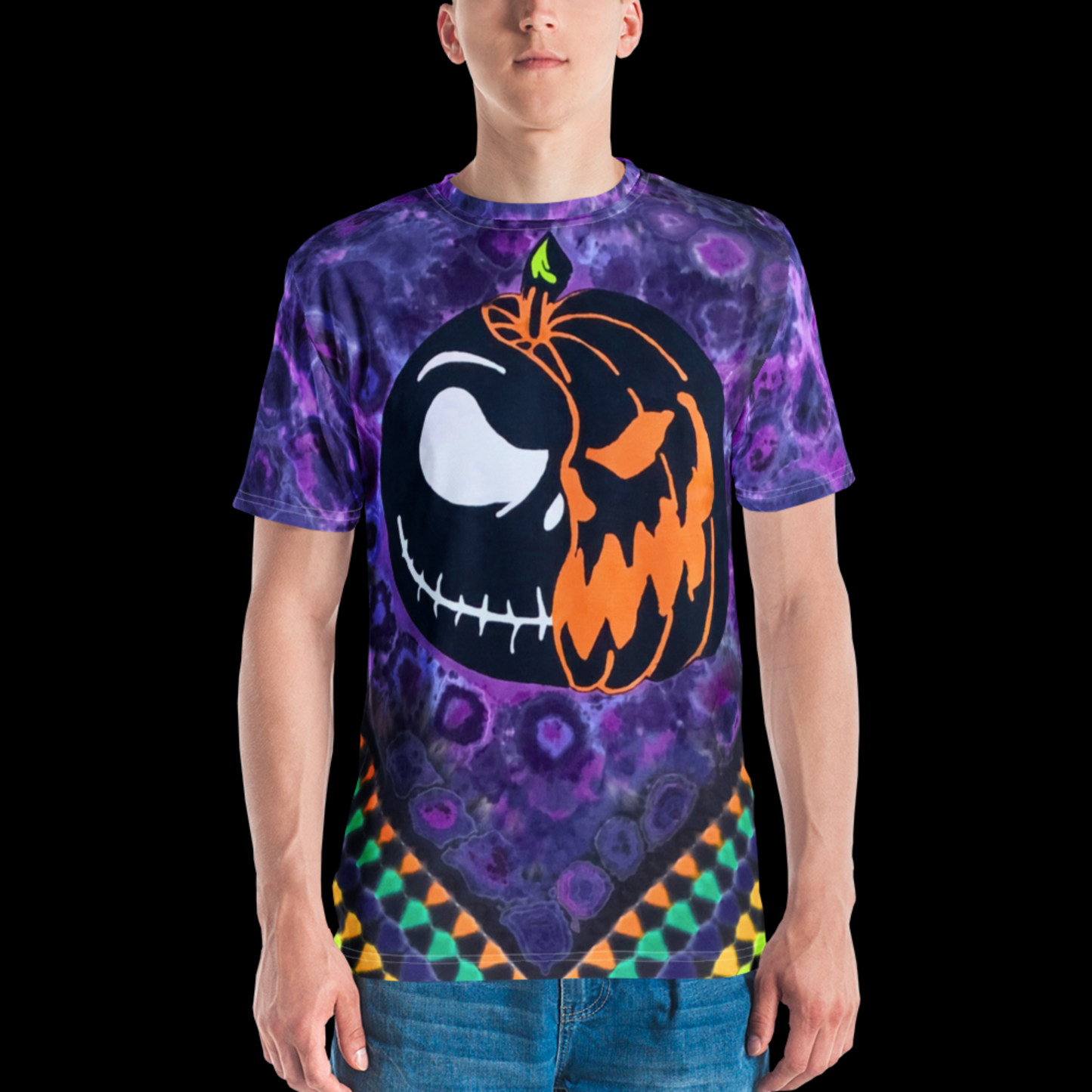 "The Pumpkin King" by Riah Cotton Print T-Shirt