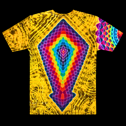 "Golden and Grateful" Cotton Print T-Shirt