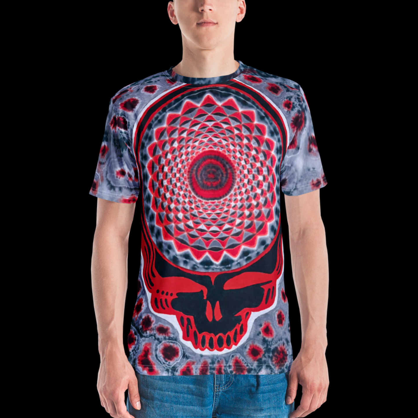 "Scarlet Ash Stealie" by Riah Cotton Print T-Shirt
