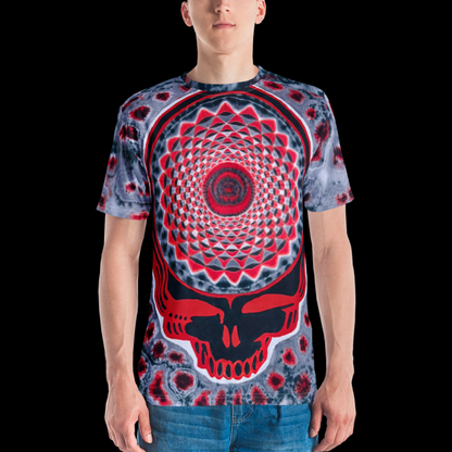 "Scarlet Ash Stealie" by Riah Cotton Print T-Shirt