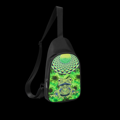 "Neon Night Hopper" Print Chest Bag