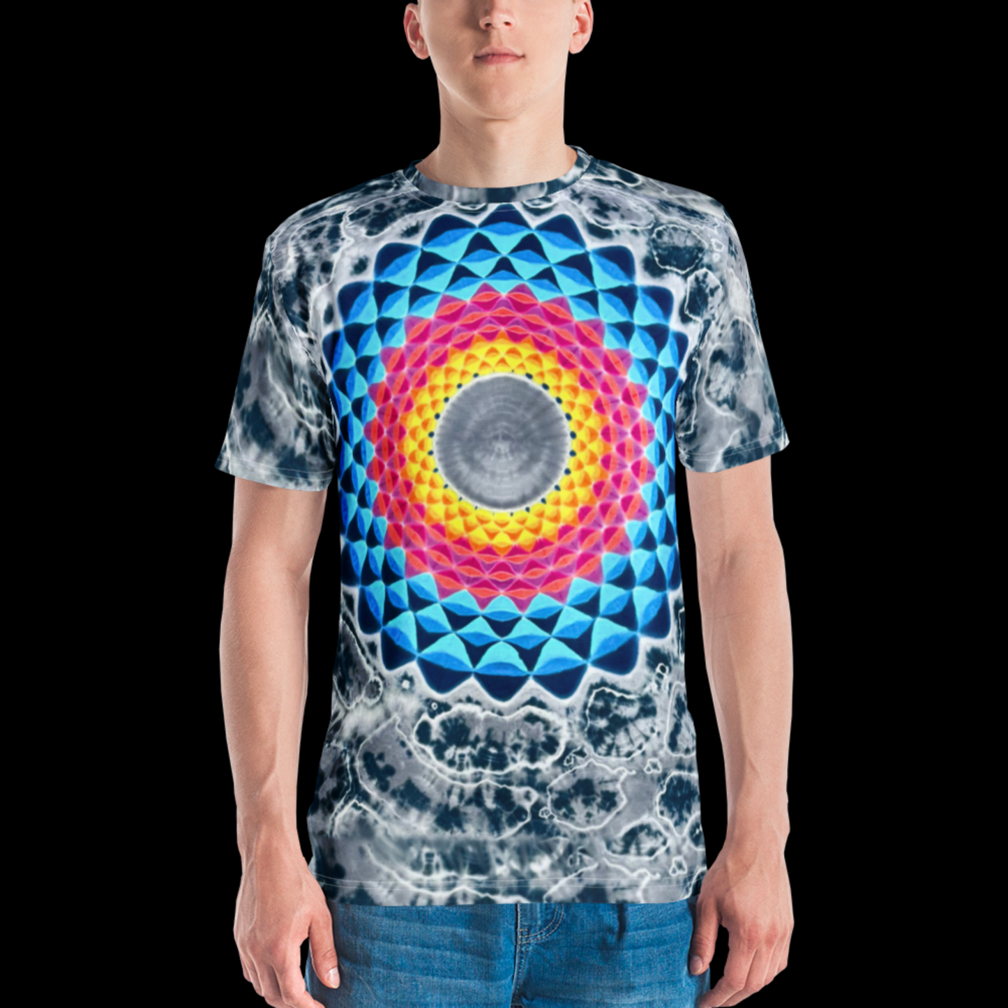 "Steal Your Waves" by Riah Cotton Print T-Shirt