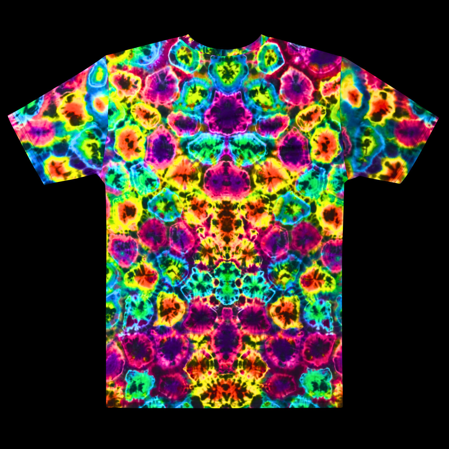 "Hypno-Stitch" Poly Print T-Shirt