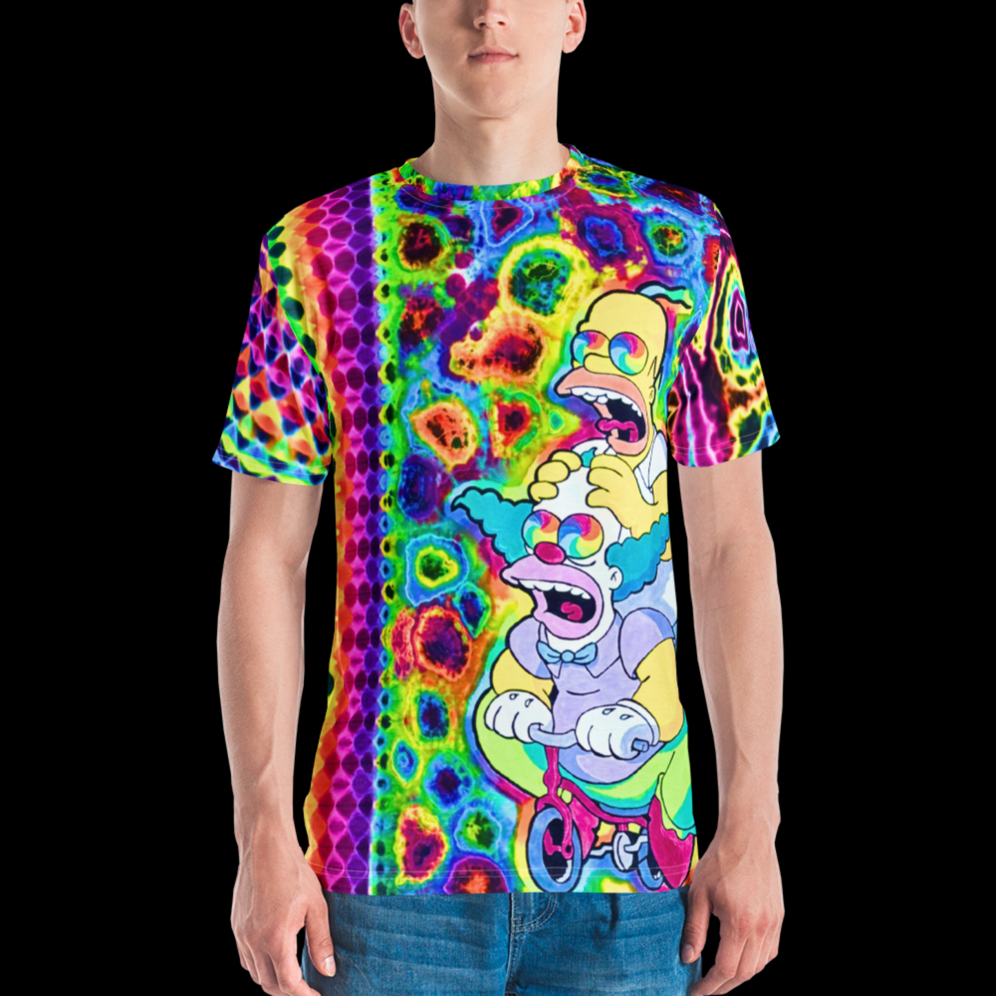 "Hypnotik Collision" by Riah Cotton Print T-Shirt