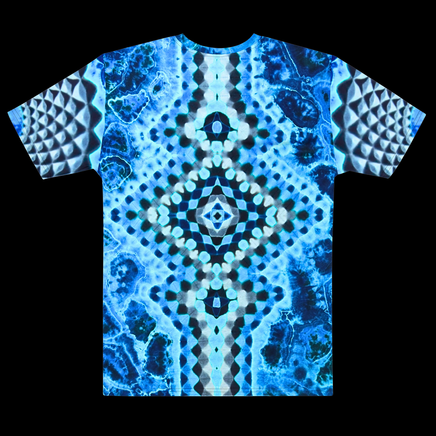 "Sapphire Stealie" Cotton Print T-Shirt (NOT HAND TIED AND DYED)