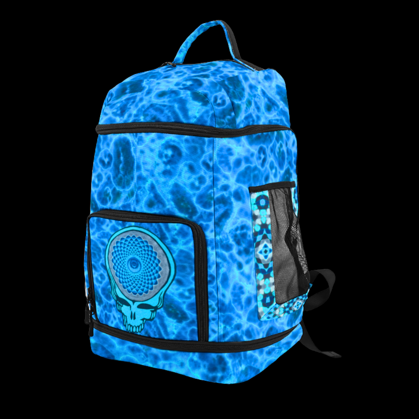 "Sapphire Stealie" Multifunctional Print Backpack