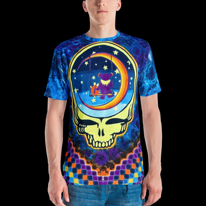 "The Grateful View" by Riah Cotton Print T-Shirt