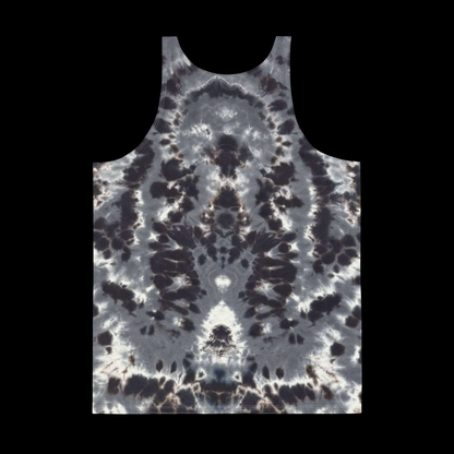 "Monochrome Mandala" by Riah Poly Print Tank Top
