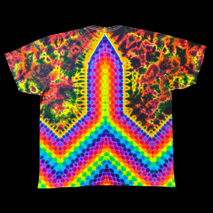 "Ignited Aura" Tie Dye T-Shirt SIZE 2XL (HANDMADE ORIGINAL)