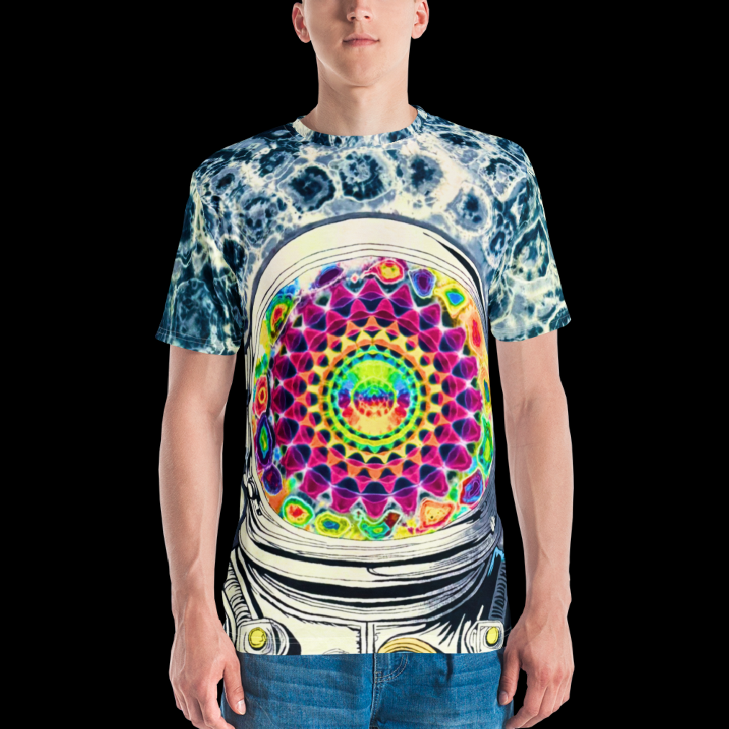"Houston" by Riah Poly Print T-Shirt