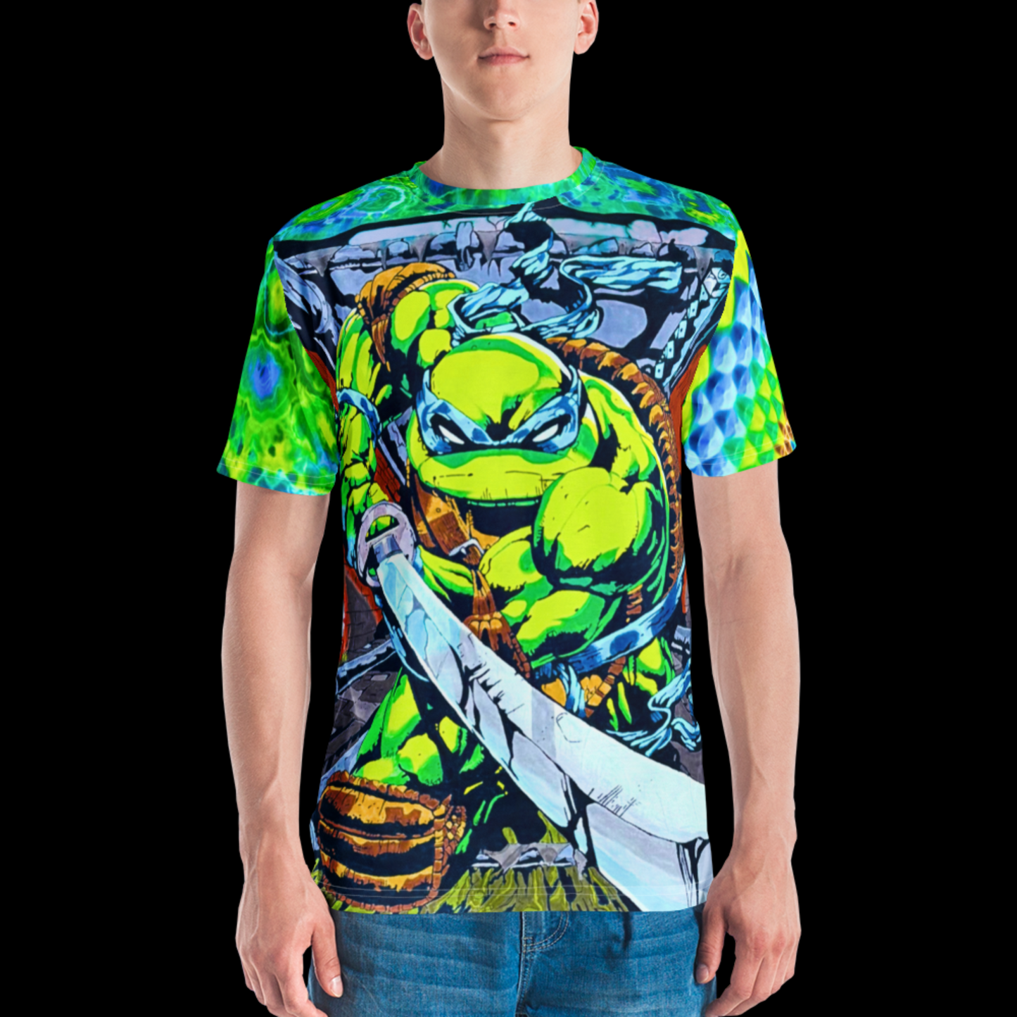 "Leo The Leader" by Riah Cotton Print T-Shirt