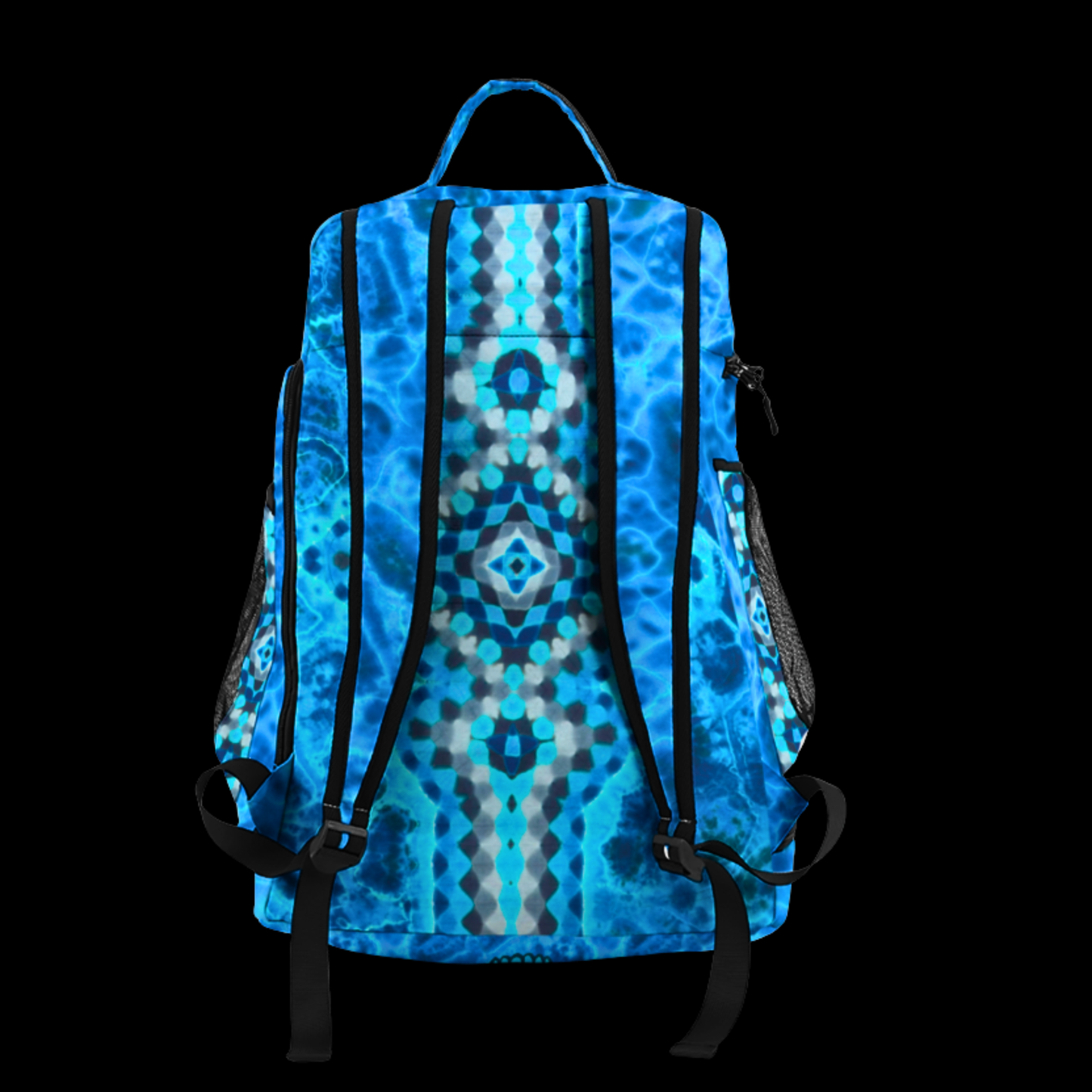 "Sapphire Stealie" Multifunctional Print Backpack
