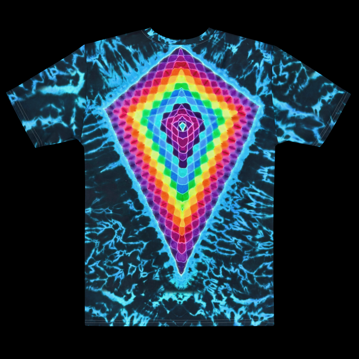 "Viridian Krackle" by Riah Cotton Print T-Shirt