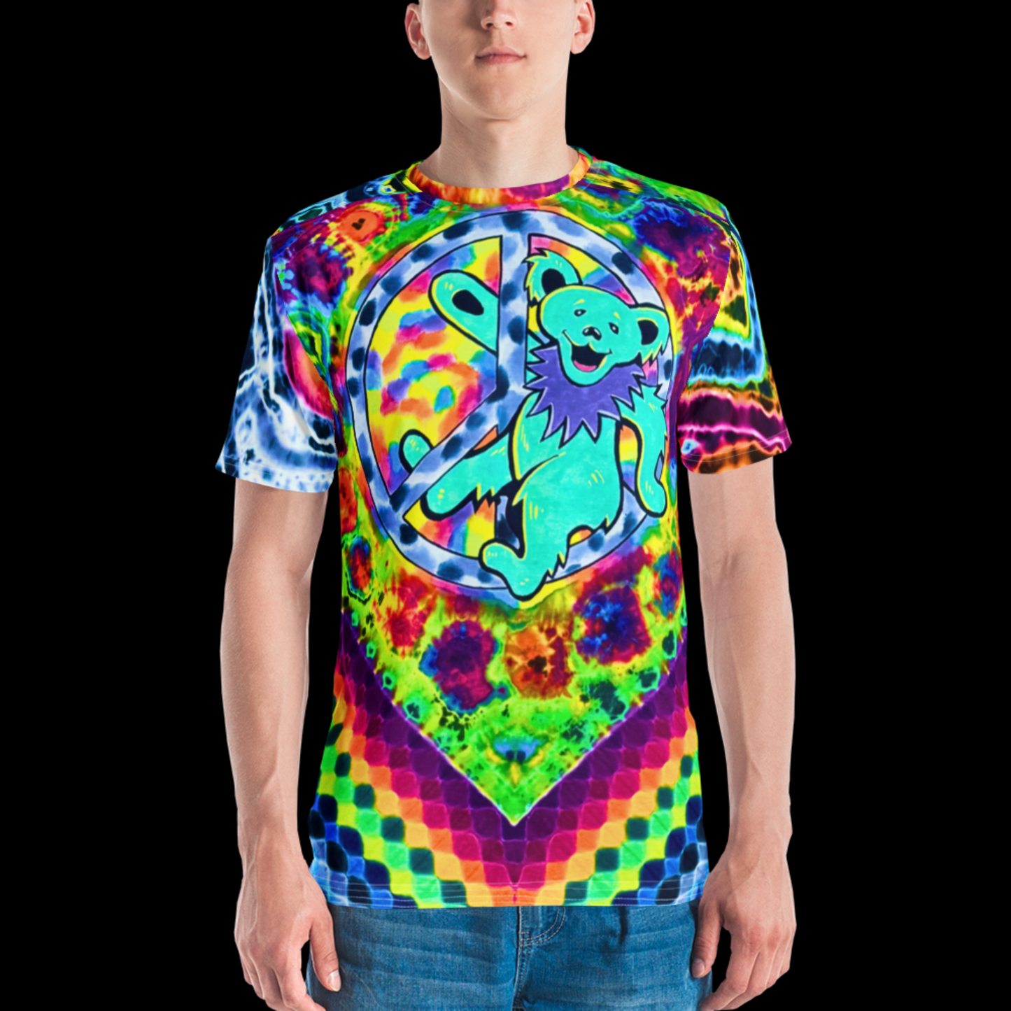 "Peaceful Dancing" by Riah Poly Print T-Shirt