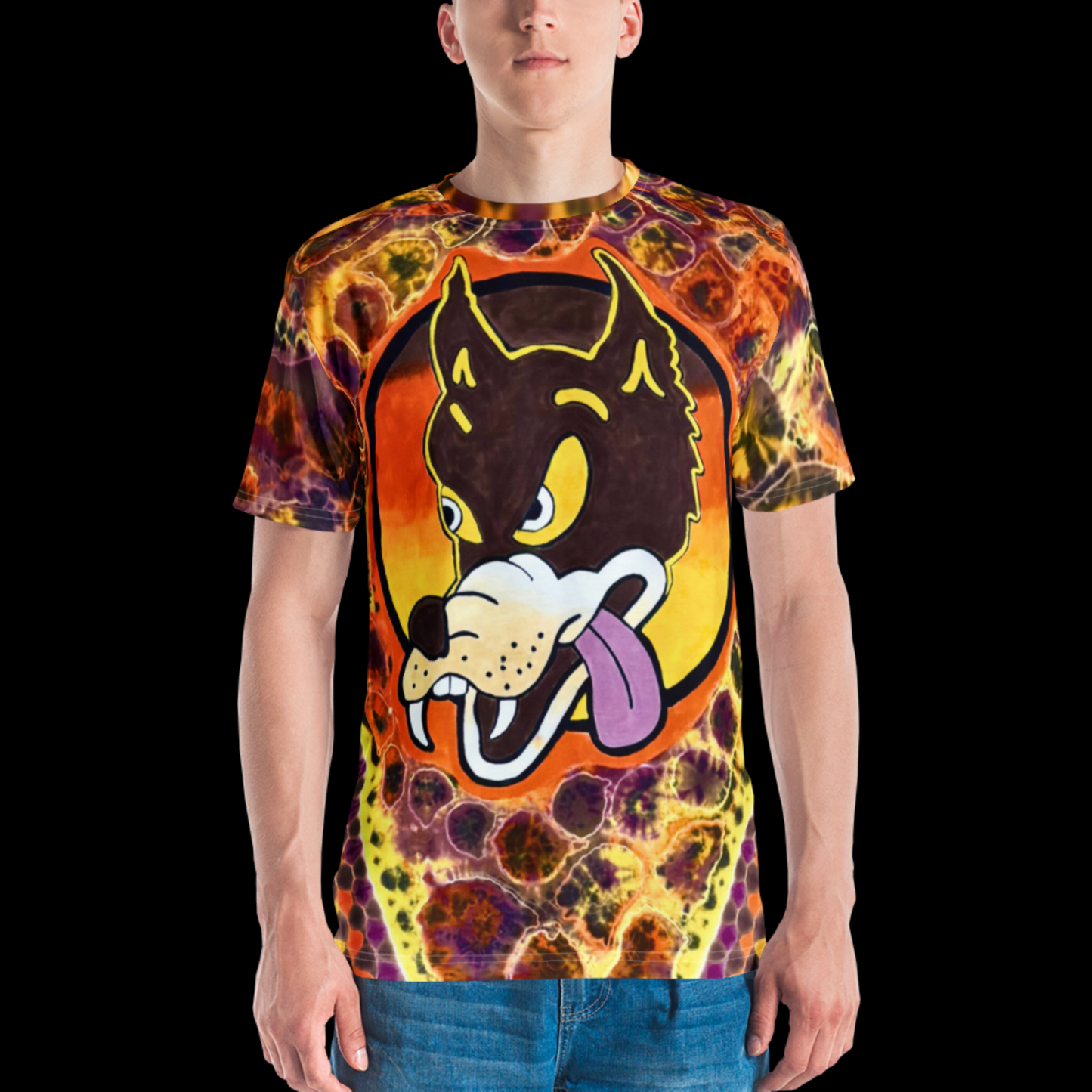 "Wolf" Poly Print T-Shirt