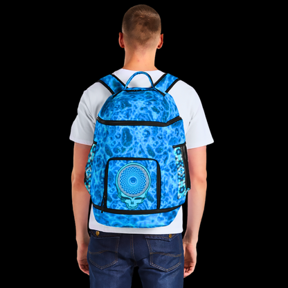 "Sapphire Stealie" Multifunctional Print Backpack
