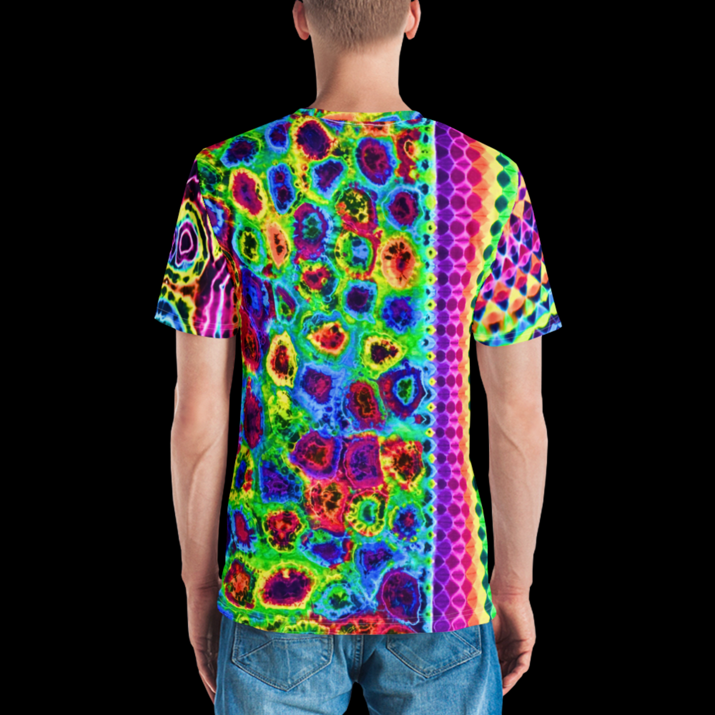 "Hypnotik Collision" by Riah Cotton Print T-Shirt